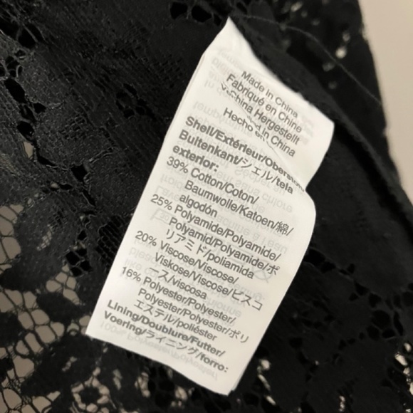 J. Crew Button-up Lace Top in Black, sz 4 - Picture 7 of 9